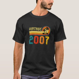 Vintag 2007 t für Männer Frauen 14. Geburtstagsges T-Shirt
