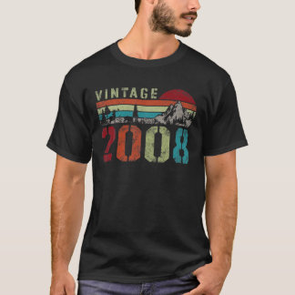 Vintag 2008 14 Jahre alt 14. Geburtstag T-Shirt Li