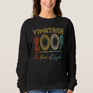 Vintag 2009 13. Geburtstagsideen Männer Frauen Ihm Sweatshirt