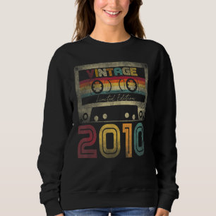 Vintag 2010 12. Geburtstagsideen Männer Frauen Ihm Sweatshirt