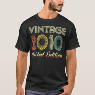 Vintag 2010 Kleidung 12 Jahre alt Retro 12. Geburt T-Shirt