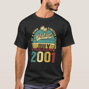 Vintag 21 Jahre alt Juli 2001 Dekorationen 21. T-Shirt