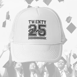 Vintag 25 Senior Gray Truckerkappe