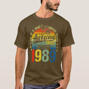 Vintag 33 Jahre alt Juni 1989 Dekorationen 33. T-Shirt