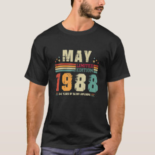 Vintag 34 Jahre alter Retro Geburtstag Phantastisc T-Shirt