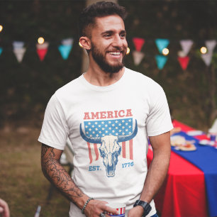 Vintag 4. Juli Amerika EST 1776 T-Shirt