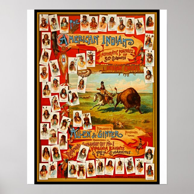 Vintag 50 berühmte Vorstandschefs des indischen Am Poster (Vorne)