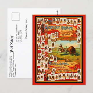 Vintag 50 berühmte Vorstandschefs des indischen Am Postkarte