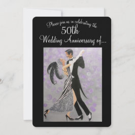 Vintag 50. Hochzeitstag, Einladung