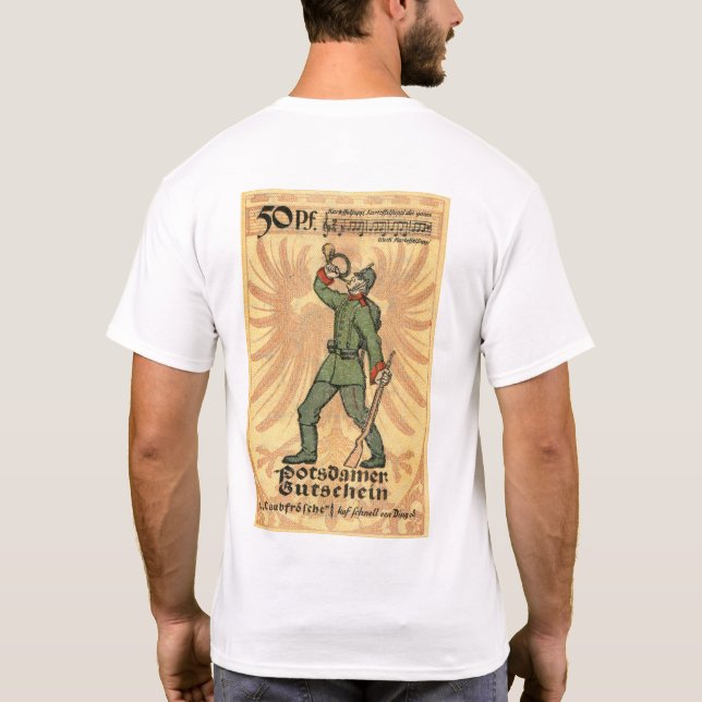 Vintag 50 Pfennig Notgeld Potsdam T - Shirt (Rückseite)