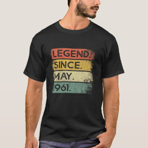 Vintag 60. Geburtstag Mai 1961 60 Jahre alt T-Shirt