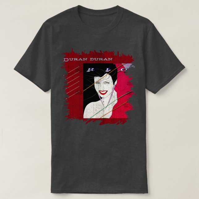 Vintag 80er Duran Duran Rio Pillow T-Shirt (Design vorne)