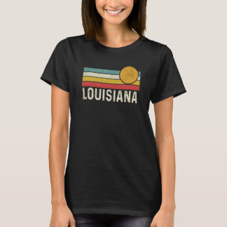 Vintag 80er Sunset Summer Retro Style Louisiana US T-Shirt