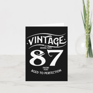 Vintag 87 Phantastische Jahre Funny 87. Geburtstag Karte