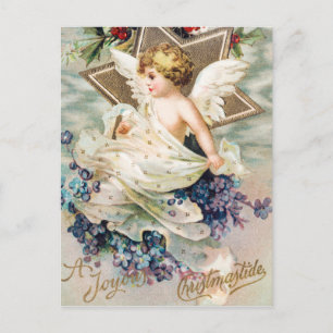 Vintag A Joyous Christmastide (1908) Malerei Feiertagspostkarte