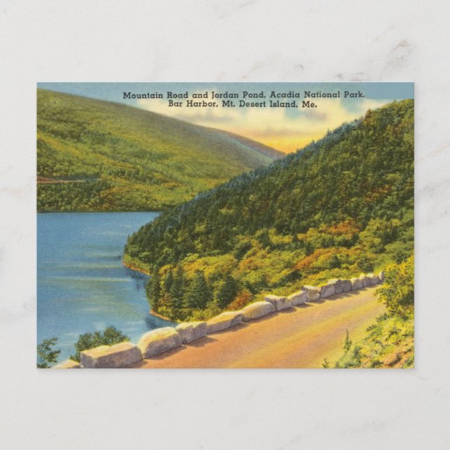 Vintag, Acadia Nationalpark, Wüsteninsel, Main Postkarte (Vorderseite)