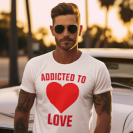Vintag Addicted to Liebe 1980er Groom T - SHIRT