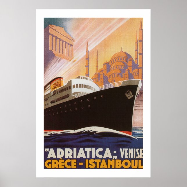 Vintag Adriatica Lines Poster (Vorne)