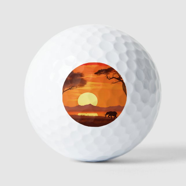 Vintag African Safari Golfball (Vorderseite)