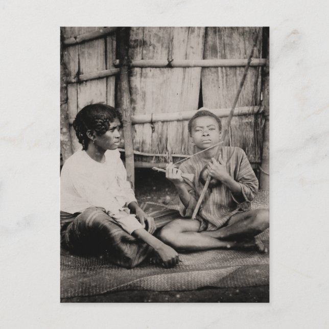 Vintag, afrikanische Jungen, Afrika südlich der Sa Postkarte (Vorderseite)