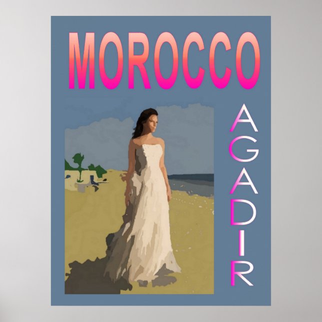 Vintag Agadir Poster (Vorne)