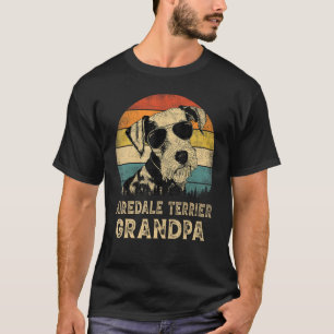 Vintag Airedale Terrier Grandpa Dog Vatertag T-Shirt