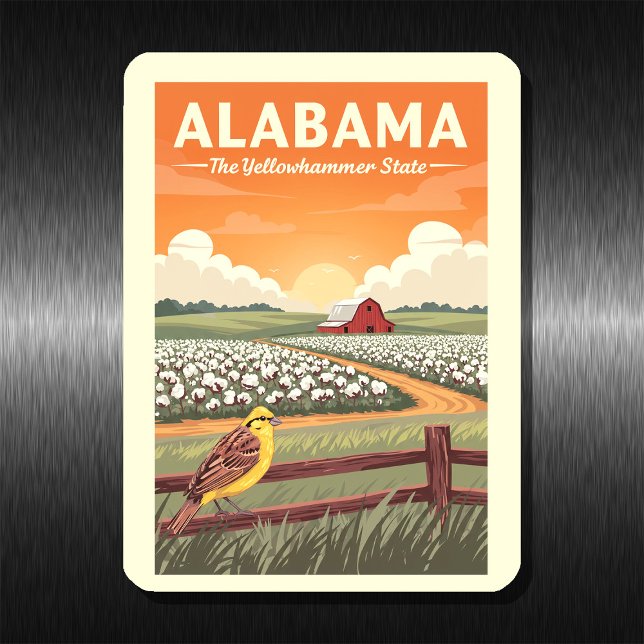 Vintag Alabama Magnet (Von Creator hochgeladen)