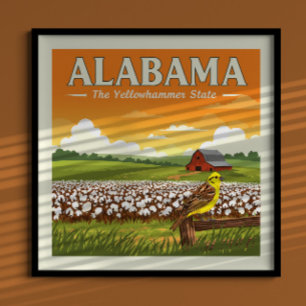 Vintag Alabama Poster