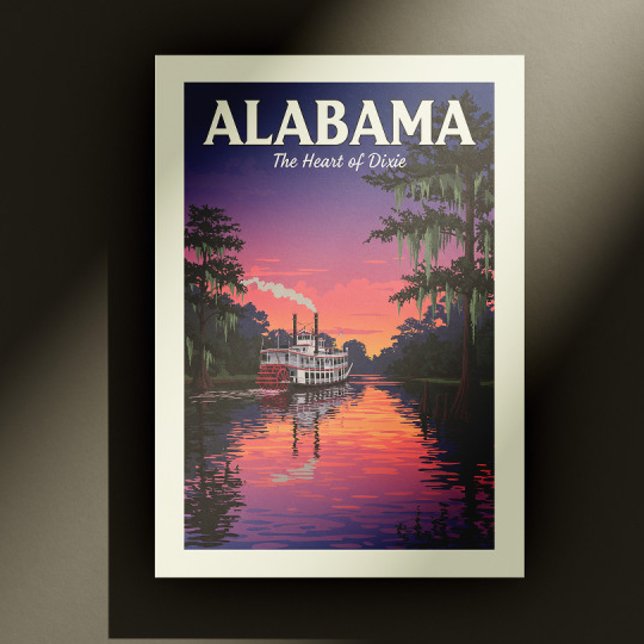 Vintag Alabama Postkarte (Von Creator hochgeladen)
