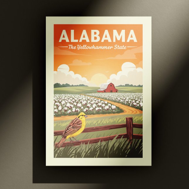 Vintag Alabama Postkarte (Von Creator hochgeladen)