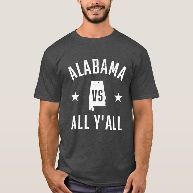 Vintag Alabama Vs All T-Shirt (Vorderseite)