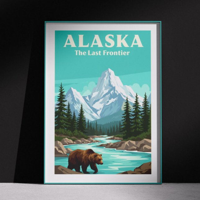 Vintag Alaska Poster (Von Creator hochgeladen)
