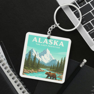 Vintag Alaska Schlüsselanhänger