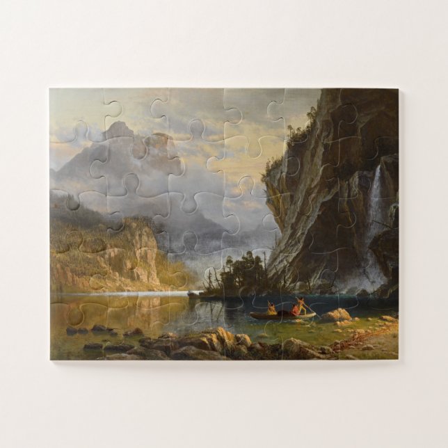 Vintag Albert Bierstadt Amerikanischen Ureinwohner (Horizontal)
