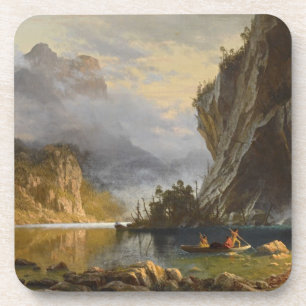 Vintag Albert Bierstadt Amerikanischen Ureinwohner Getränkeuntersetzer