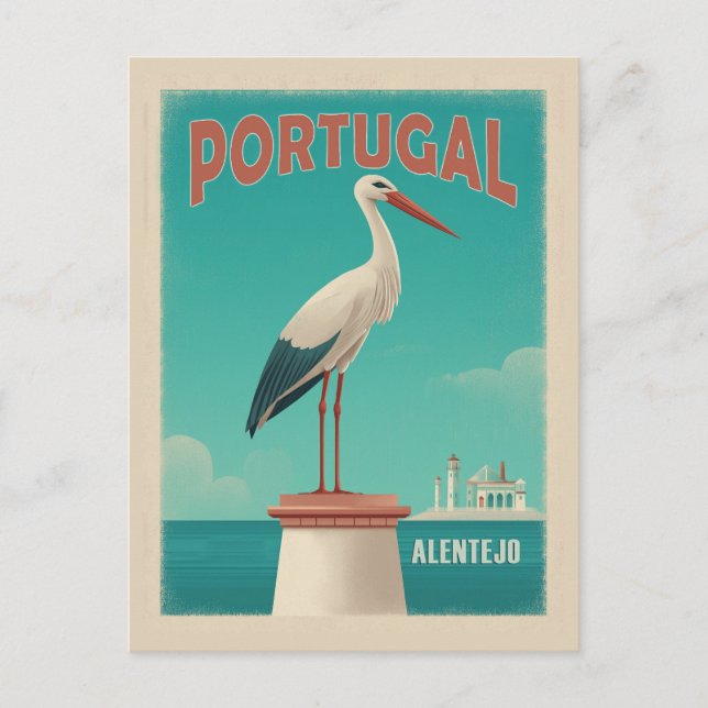 Vintag Alentejo Portugal Postkarte (Vorderseite)