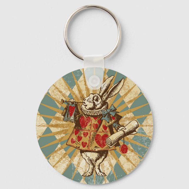 Vintag Alice White Kanbit Schlüsselanhänger (Vorderseite)