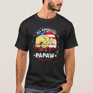 Vintag All American Papaw 4. Juli Patriotic U T-Shirt