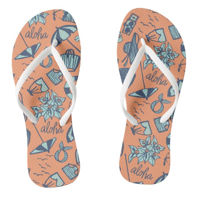Vintag Aloha Flip Flops (Fußbett)