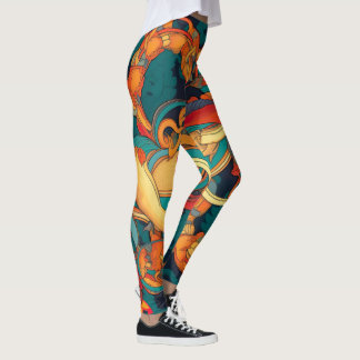 Vintag Amazon | Farbiges Muster Leggings