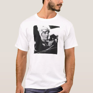 Vintag Amelia Earhart Foto T-Shirt