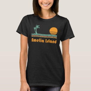 Vintag Amelia Island Beach Sunset T-Shirt