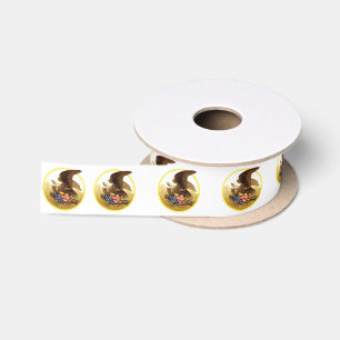 Vintag American Bald Eagle Satinband