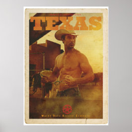Vintag American Cowboy Poster