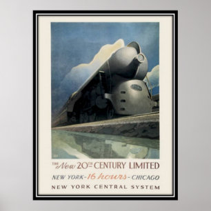 Vintag American Railway, USA - Poster