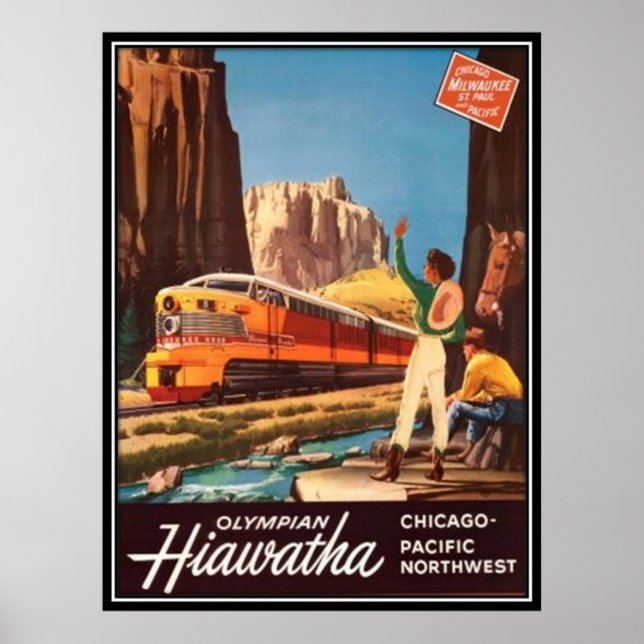 Vintag American Railway, USA - Poster (Vorne)