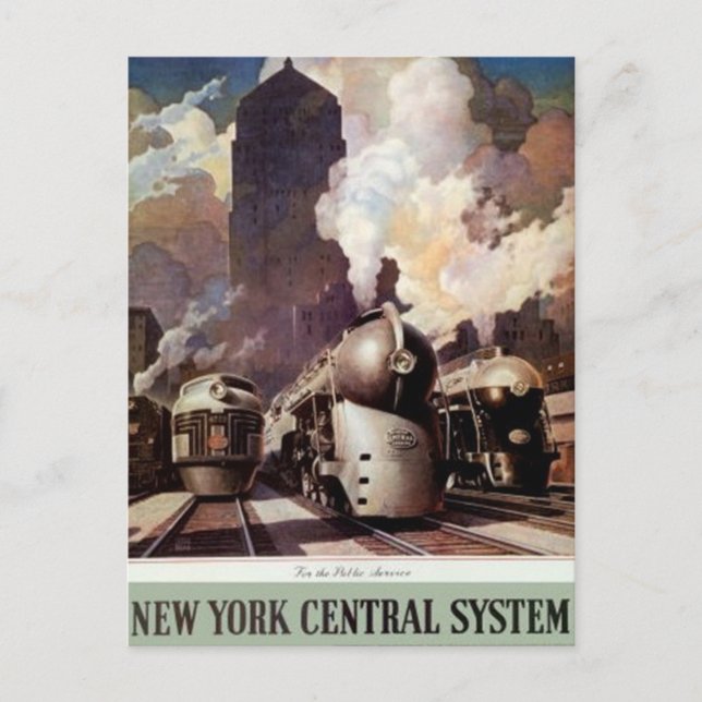 Vintag American Railway, USA - Postkarte (Vorderseite)