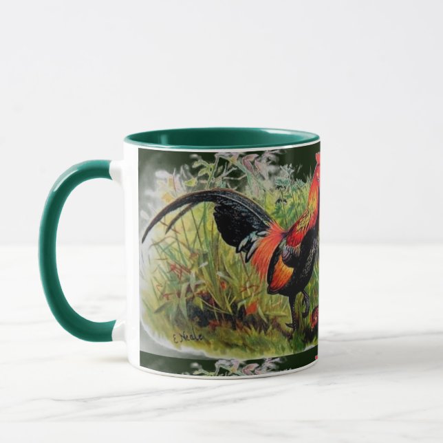 Vintag Andrew Neale Red Jungle Fowl Tasse (Links)
