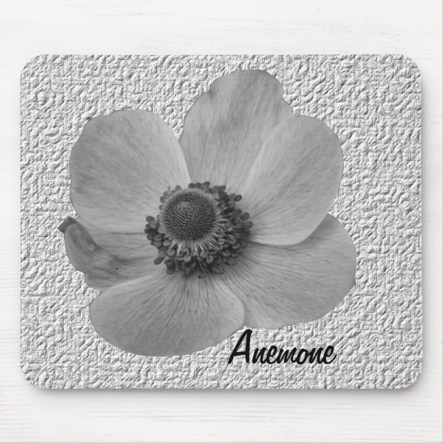 Vintag Anemone Personalisiert Mousepad (Vorne)