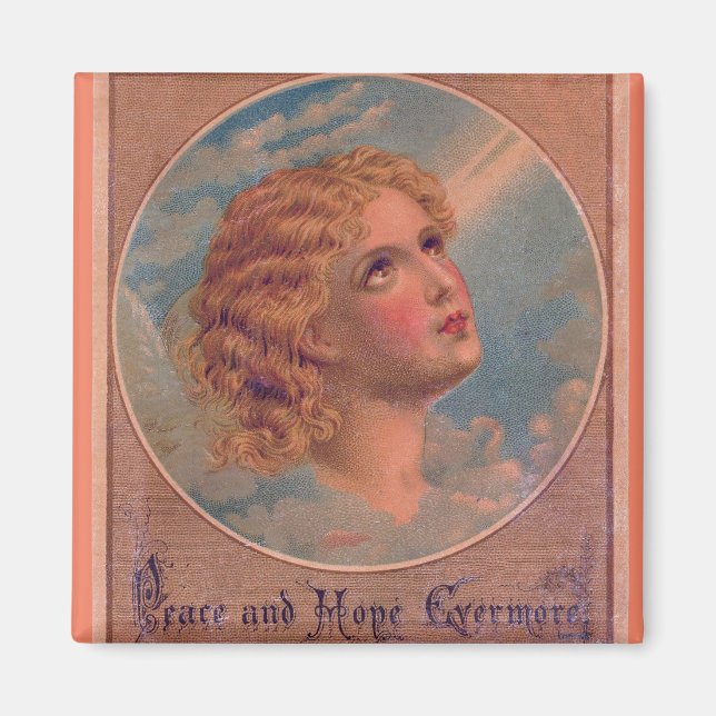 Vintag Angel Pastel Magnet (Vorne)
